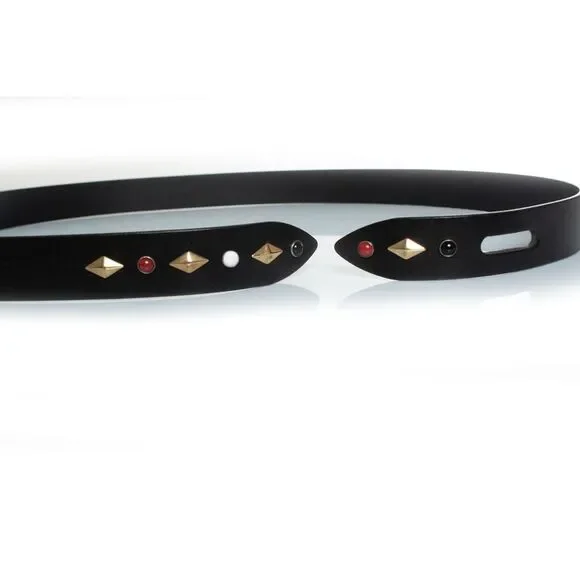 Isabel Marant, Lecce belt in leather with stones - Picture 4 of 5